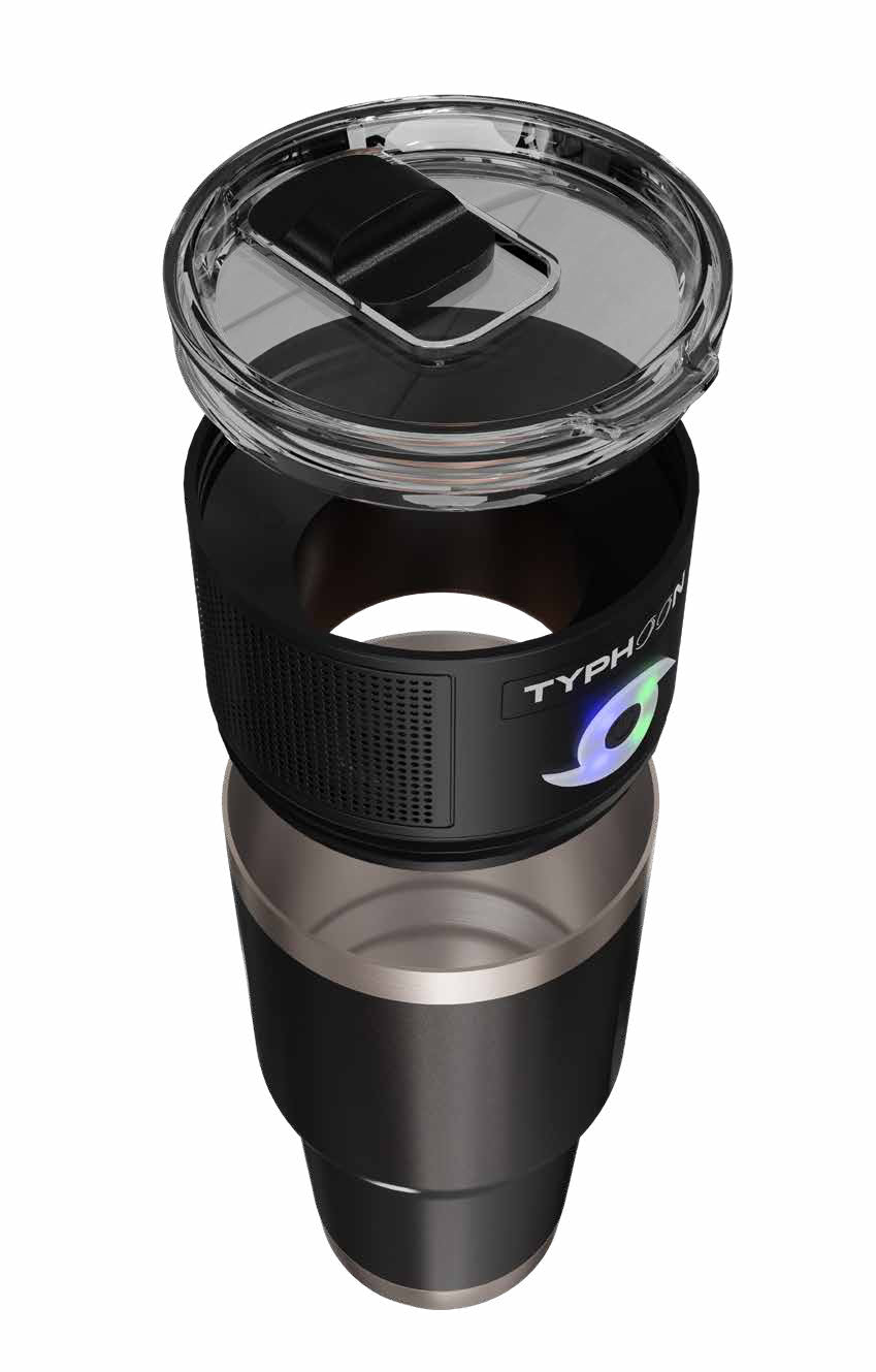 TYPHOON on a tumbler